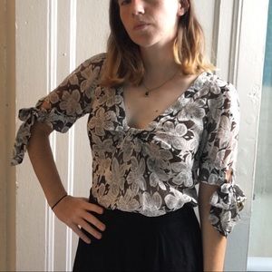FALL SALE! Anthropologie Silk sheer blouse